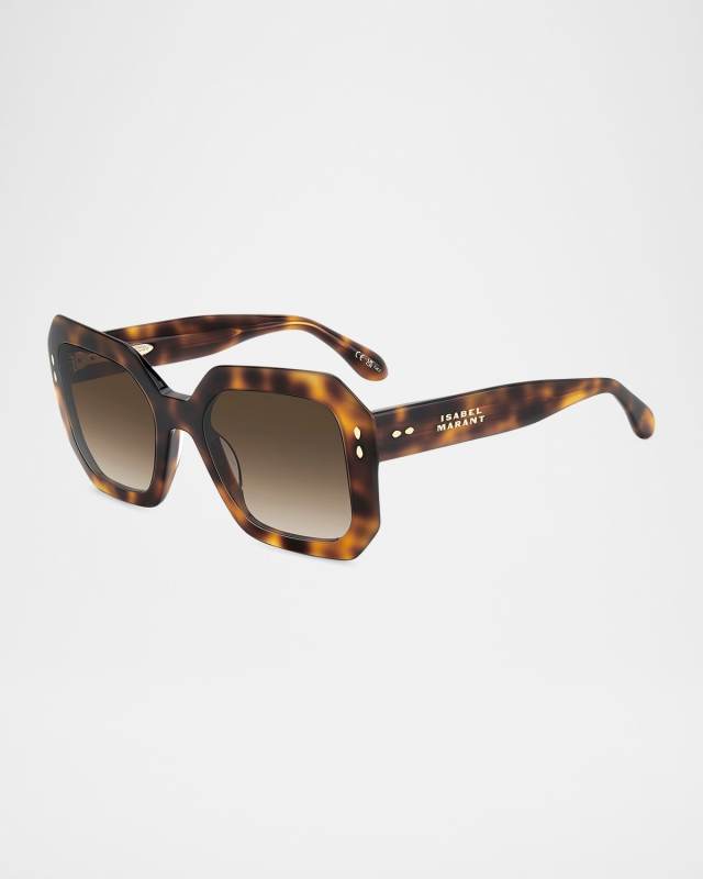 Geometric Acetate Sunglasses